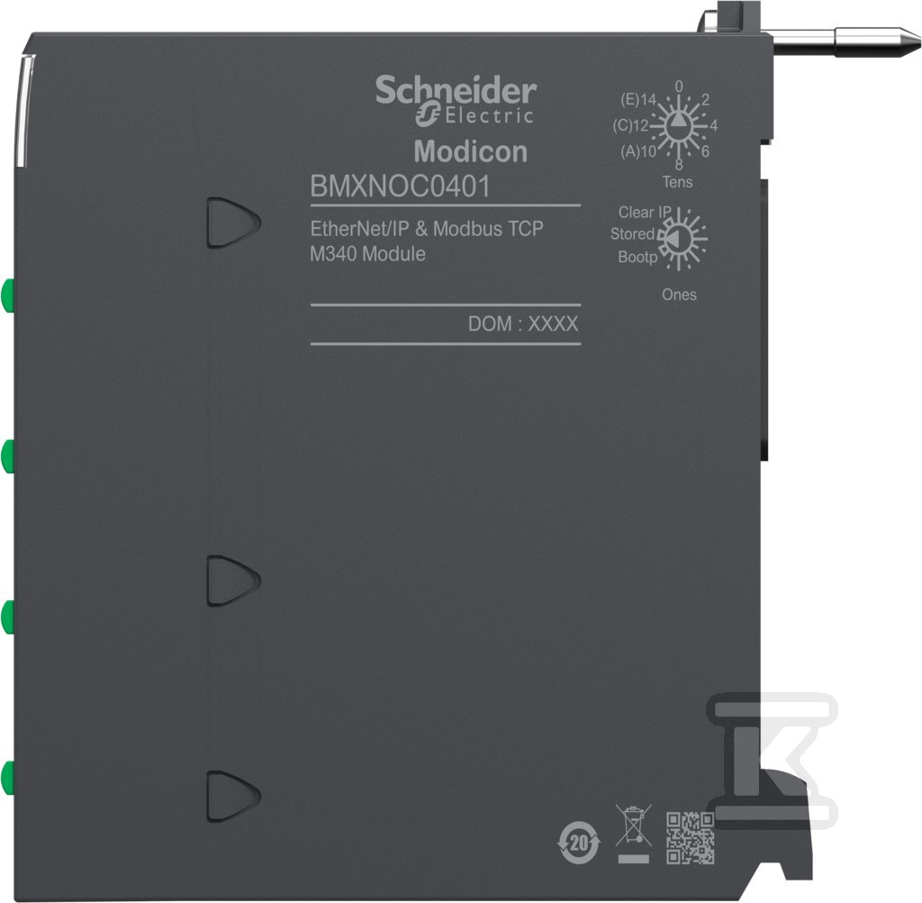 Moduł komunikacyjny Ethernet, 4 x RJ45 - BMXNOC0401